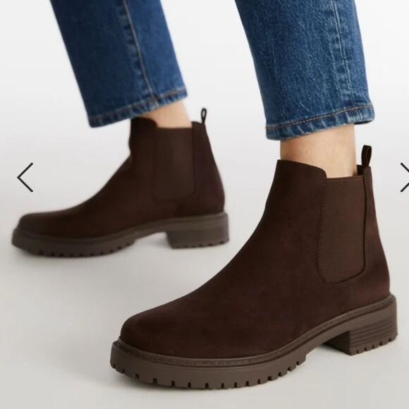 JustFab Nolan Chelsea Bootie Brown Coffee Women’s Size 8 - Picture 1 of 8